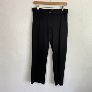 Betabrand Straight Leg Classic Dress Pant Women Size Medium Petite Black W0076-B